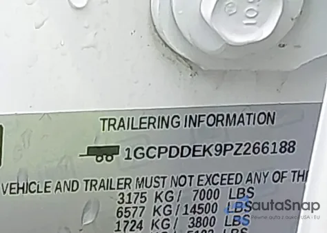 2023 Chevrolet Silverado 1500 4Wd Standard Bed Lt из США, поврежденный, VIN 1GCPDDEK9PZ266188